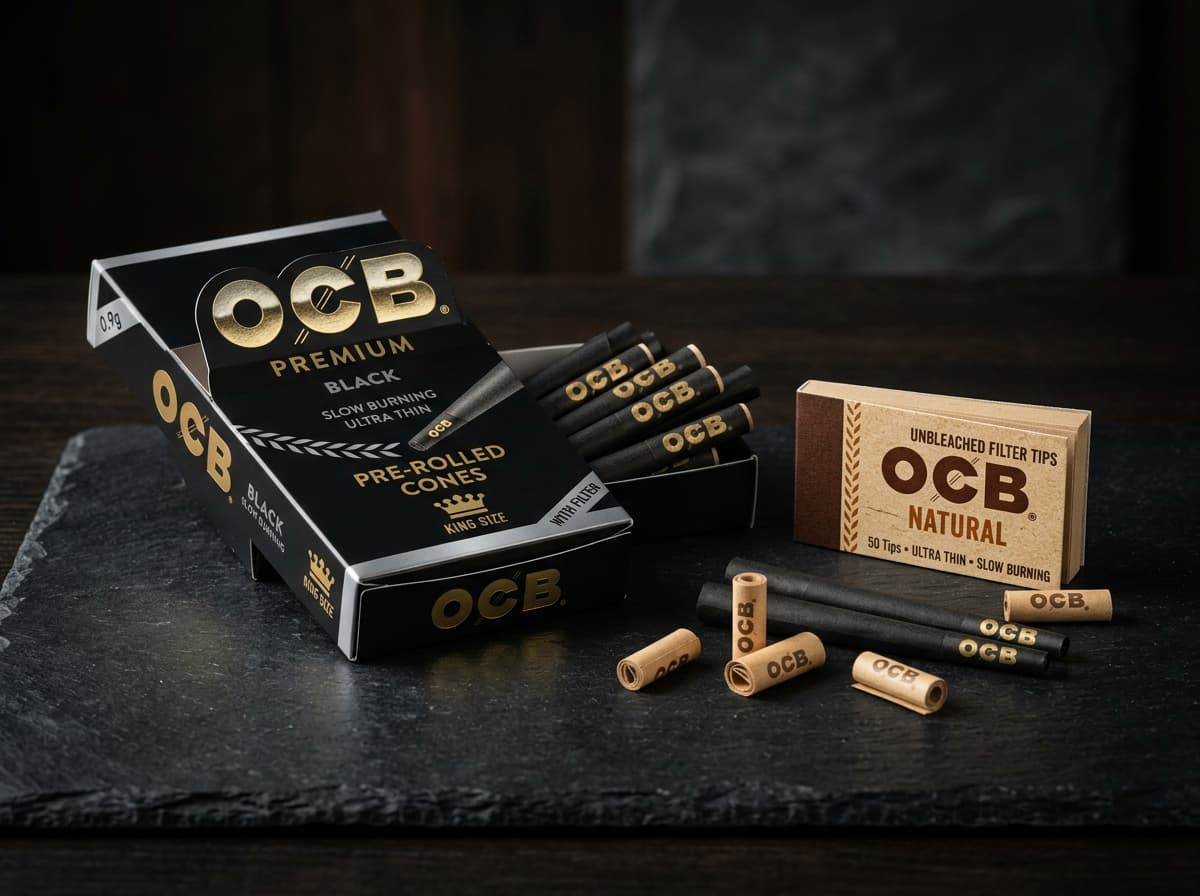 OCB Virgin Unbleached Pre-Rolled Cones (3-Pack)
